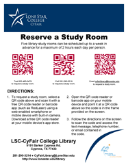 QR code study room request